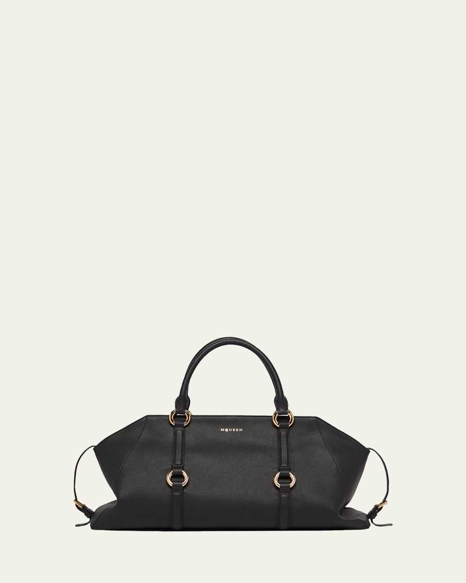 Farringdon Medium Elongated Calf Leather Shoulder Bag